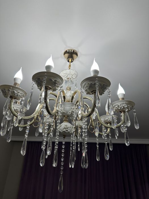 Люстра хрусталь керамика