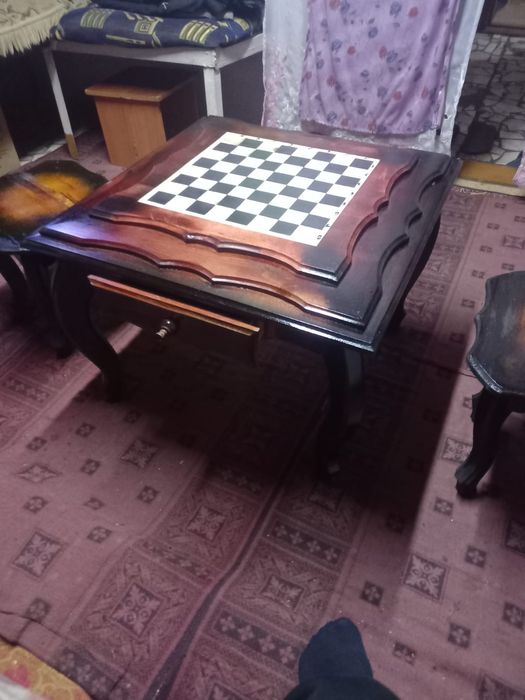 Шахматные столы ручной работы