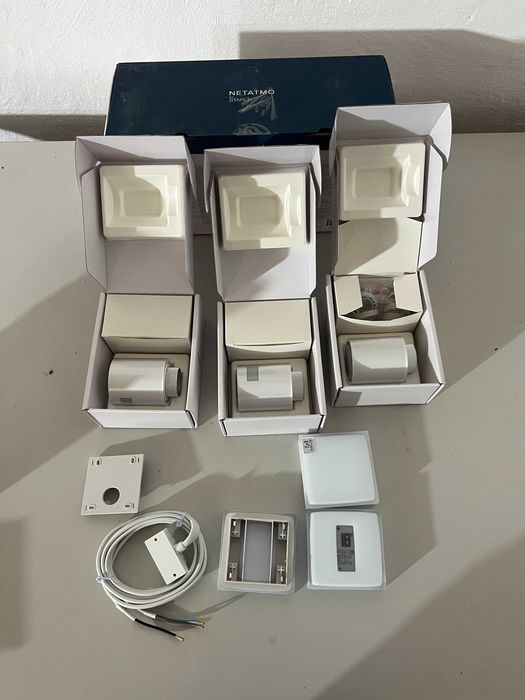 Netatmo Pachet Termostat Inteligent + 3 Capete Termostatice WiFi