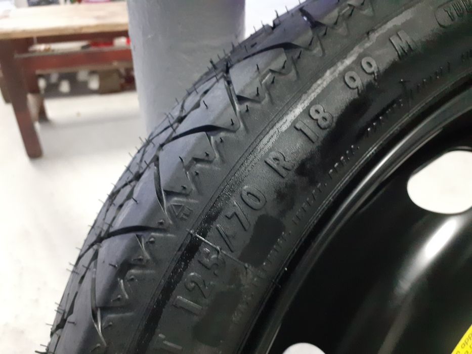 Roata de rezerva mica slim vw tiguan audi q3 q5 r18 125 70 18