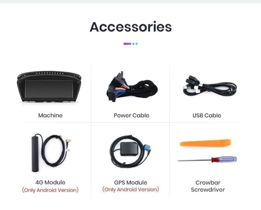 Navigație Android dedicat pt. BMW Seria 5 E60, E90 (2004-2012)