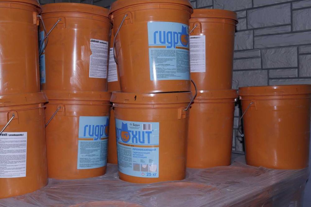 Гидрохит Проникающая гидроизоляция для поверхности бетона обмазочная