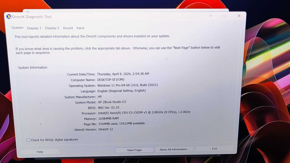 laptop profesional 15.6" 4k hp zbook studio g3 intel xeon e3 1505Mv5 nvidia quadro M1000M