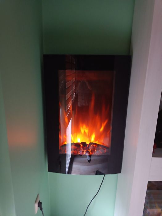 Електрическа камина 2000w с дистанционно управление, Lausanne Vertical