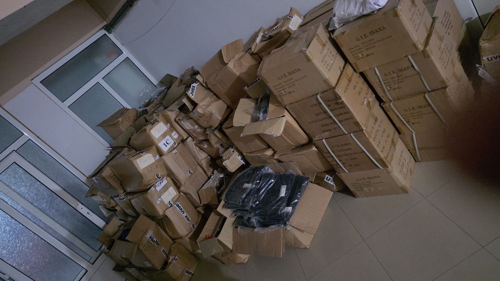 Salopeta pantaloni cu pieptar Uvex lucru echipament de protecție