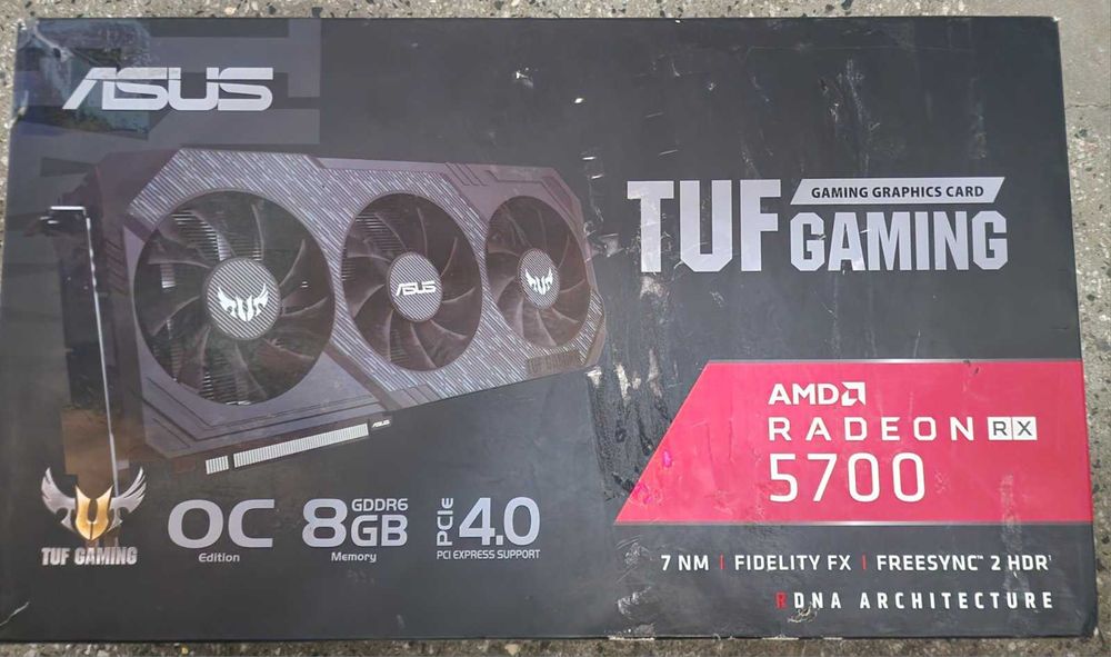 AMDRadeon RX5700XT AsusTUF Gaming 8GbDDR6 Гаранция 3 месеца
