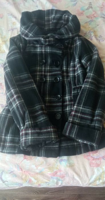 Карирано палто р. М