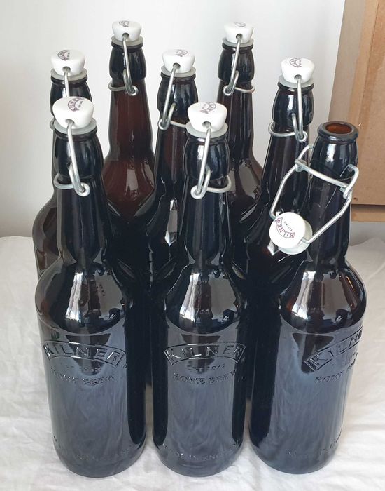 Бутилки Kilner с керамични бугелни тапи и силиконови уплътнения (8 бр)