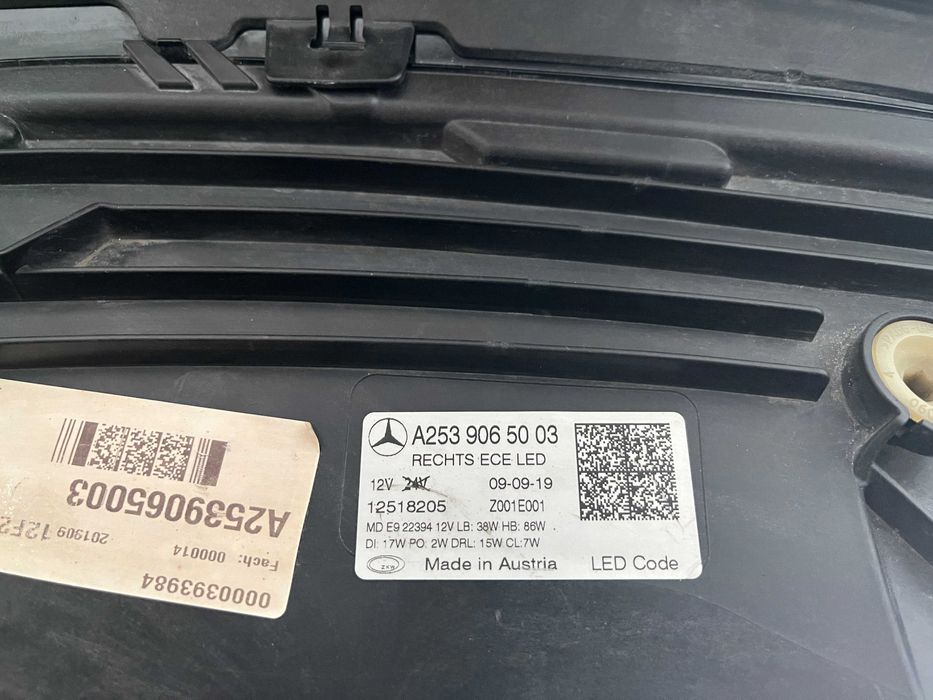 Far dreapta led multibeam Mercedes GLC Facelift 2019 cod A2539065003