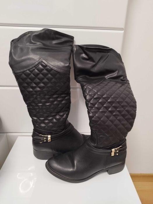 Дамски ботуши от естествена кожа