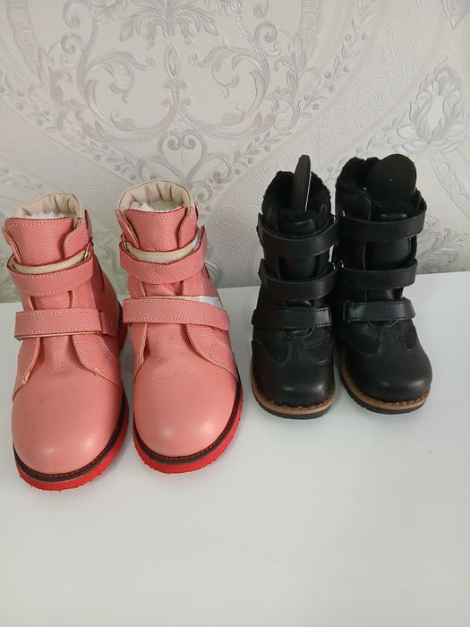 Новые детские зимние меховые ботинки