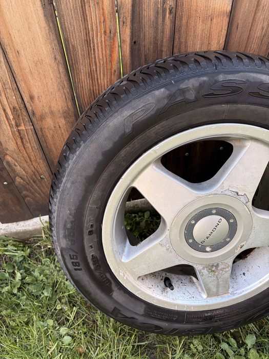 Set 4 jante aliaj R14 185/60 + roata de rezerva