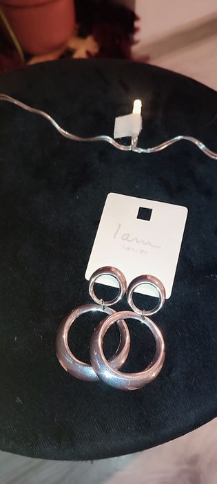 Cercei model infinit, argintii, Jewelry Shop SIX