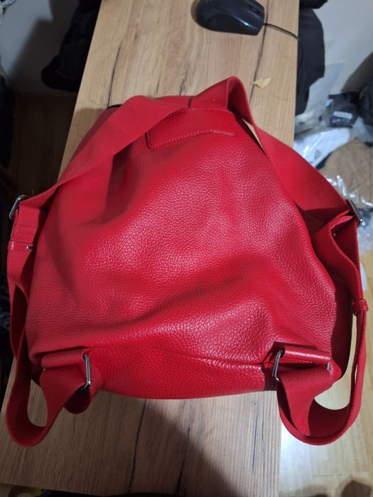 Urgent !! Ghozdan (geanta ) rosu piele Musette