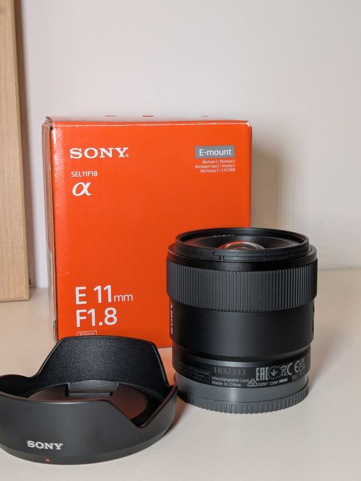 Sony 11mm f1.8 Obiectiv Sony E că NOU