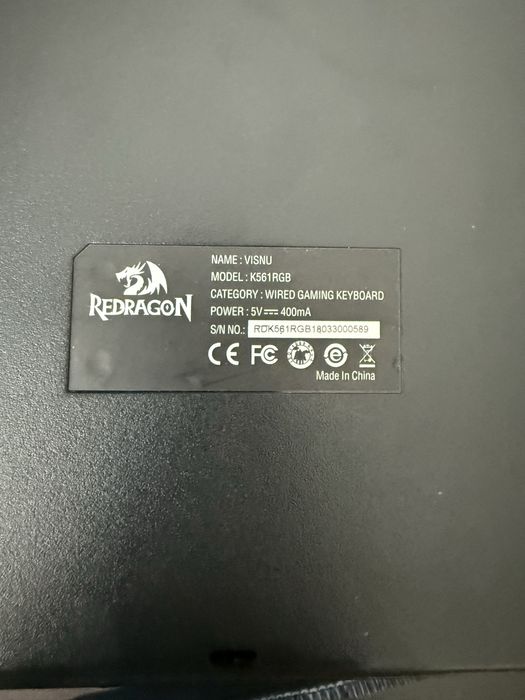 Tastatura mecanica Redragon Visnu RGB blue switch