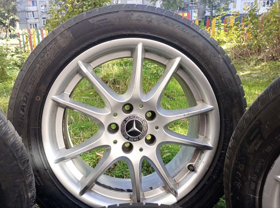 Зимни гуми с лети джанти за Mercedes 215/55/17