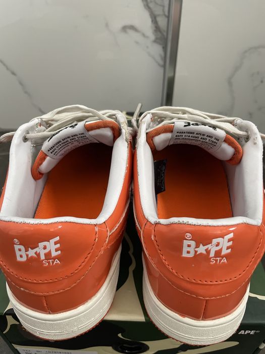 Adidasi Bapesta Portocalii