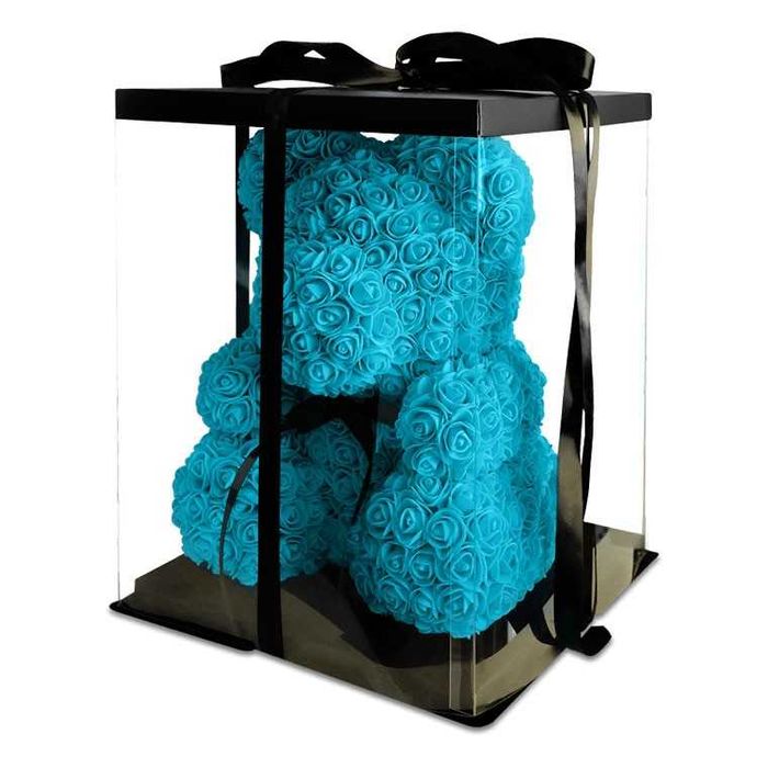 Мишка из роз — подарок, который не завянет!