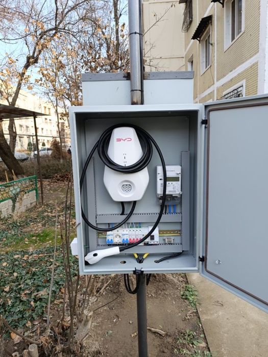 Электромобиль зарядка установка