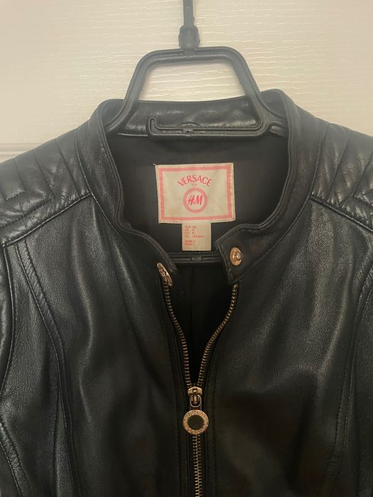 Кожено Яке H&M Versace 38 S