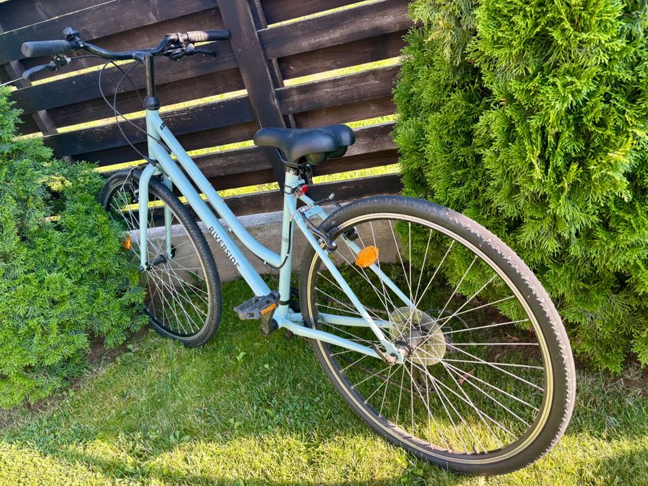 Bicicletă polivalentă Riverside 120 verde pal nouă Decathlon
