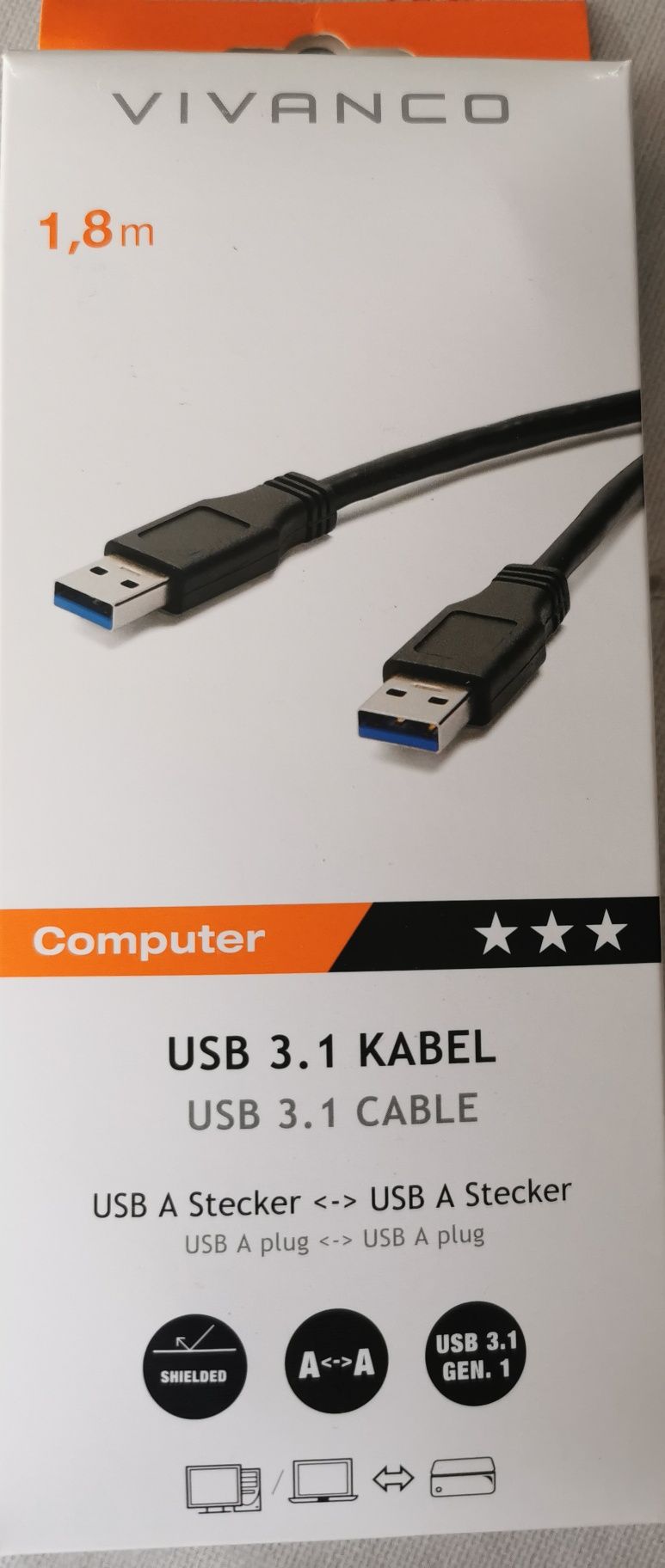 Кабел за трансфер на данни (бърз) usb-usb гр. Варна Възраждане 1 • OLX.bg
