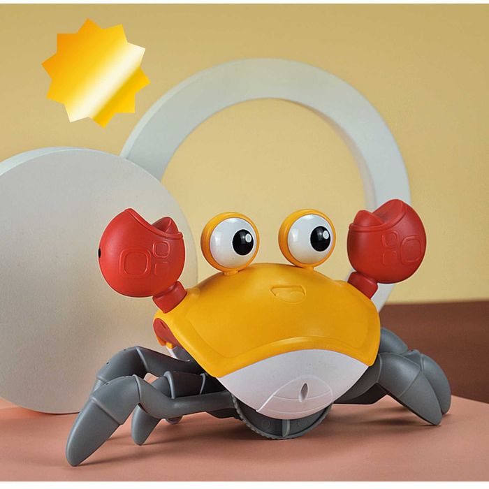 Crab electric, iluminat, muzical, pe inductie, incarcare USB, 3+ani