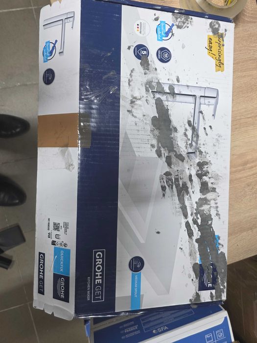 Baterie bucătărie monocomandă GROHE Get 30196000, crom