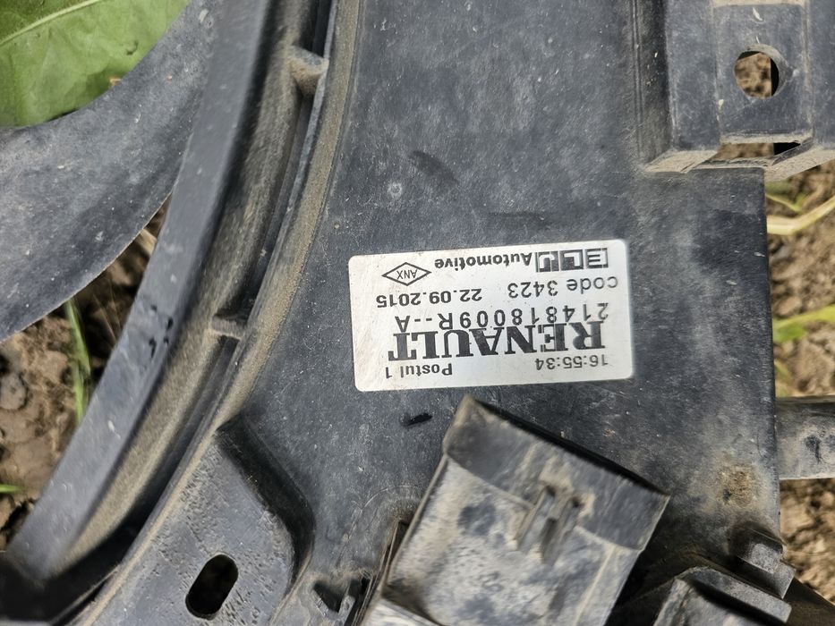 Electroventilator Dacia Dacia Logan II MCV 1.2 B 2013 - 2016 75CP Manuala 5 Trepte Benzina 14818009R