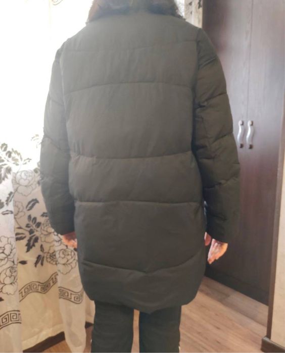 Новый зимний пуховик средней длины