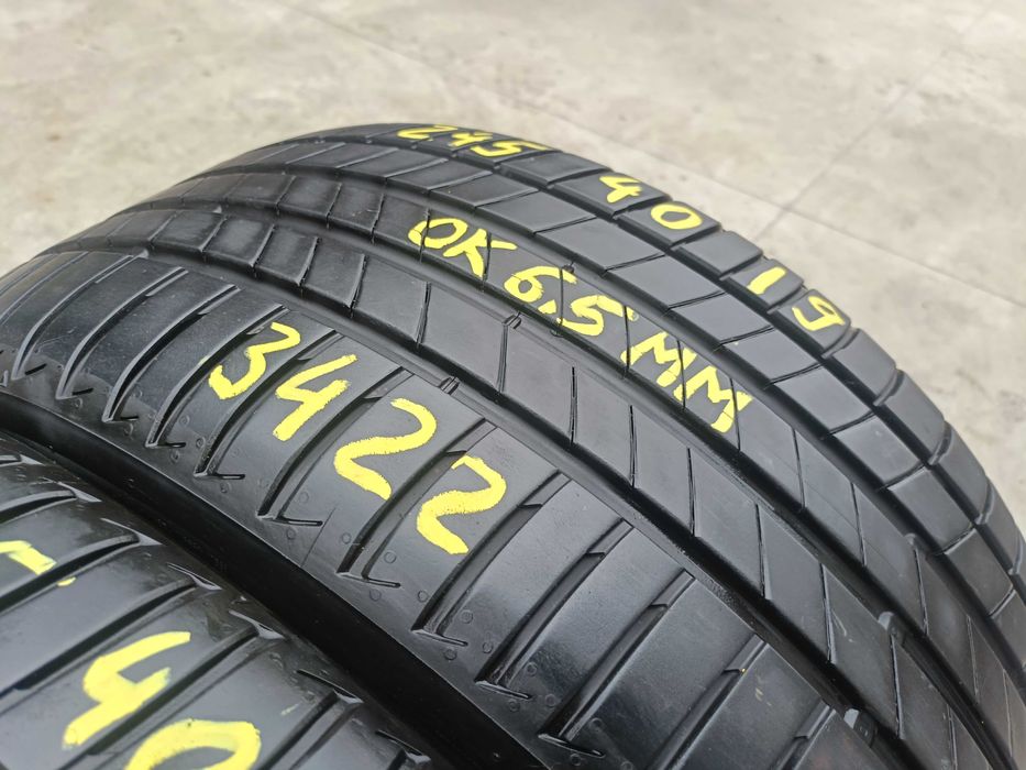 Doua anvelope vara 245 40 19 bridgestone turanza T005 dot 2022