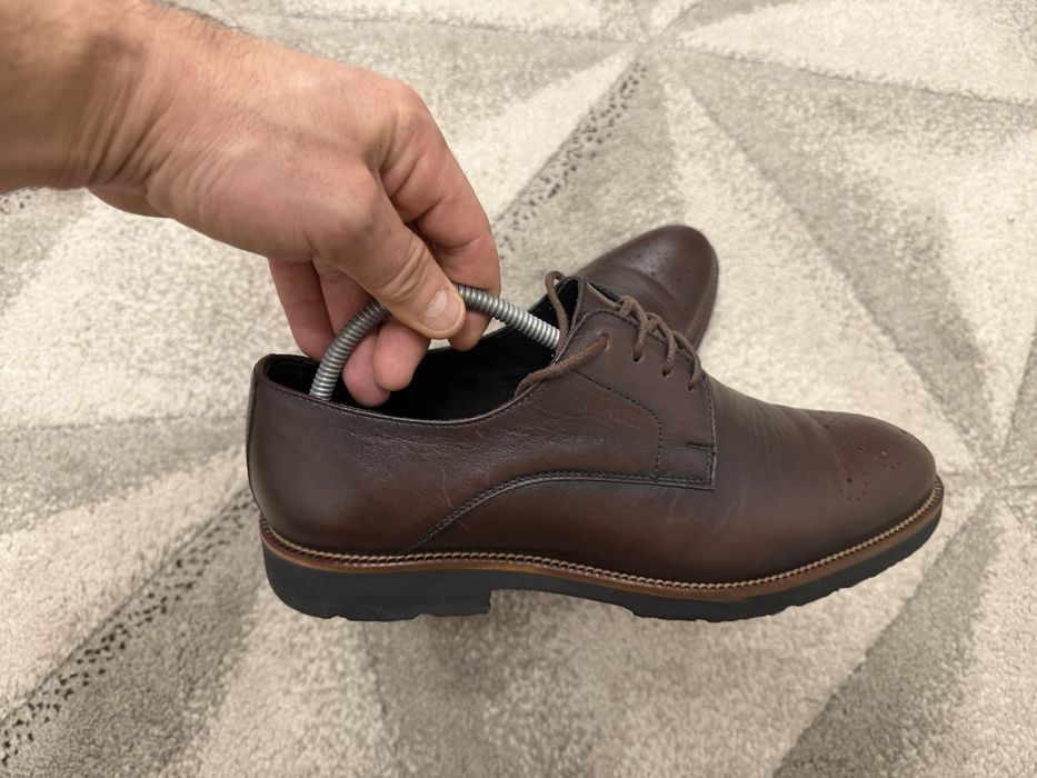 Pantofi din piele naturala maro