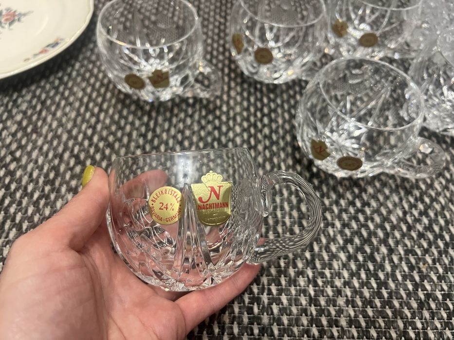 Set 6 cesti cafea din cristal nachtmann 24%pbo