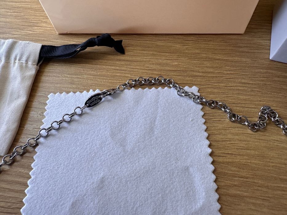 Colier Vivienne Westwood ”world’s end orb”bilă turcoaz, argintiu mediu