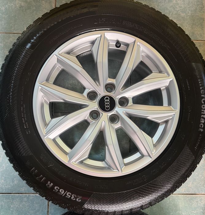 Jante aliaj R17 originale AUDI Q5 235/65/17 Continental M+S 2023