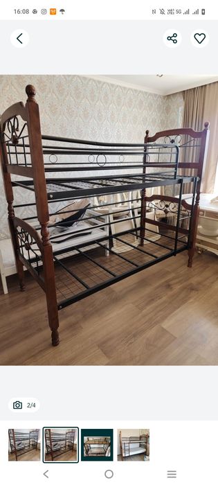 Кровать двухъярусная, и односпальная. Разные