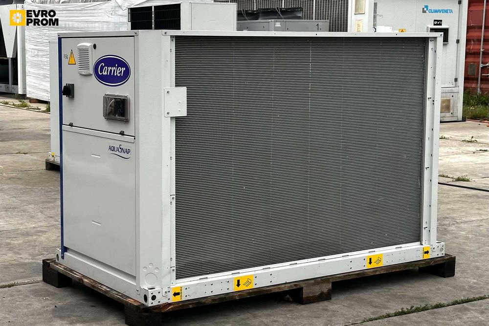 Chiller răcit cu aer CARRIER 30RB 080R – 81.1 kW | chiller 65 kw pret | Nou | R32 | Recuperare căldură