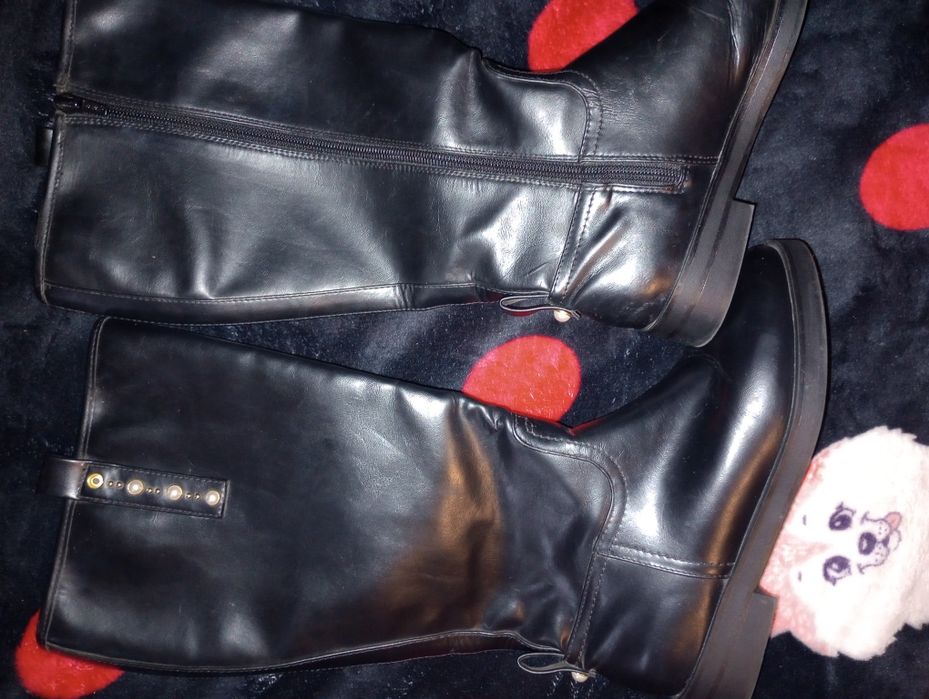 Cizme Zara, din piele