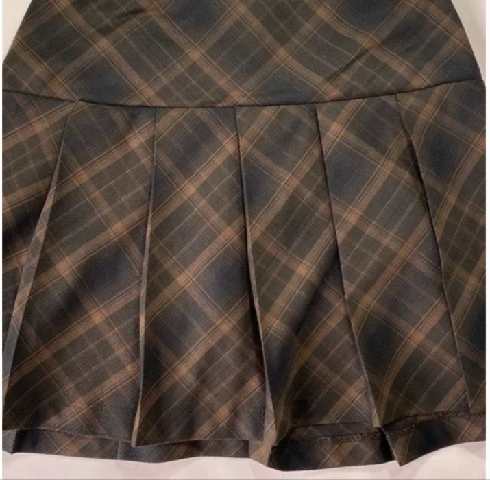 Fustă maro în carouri H&M