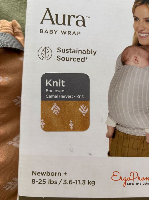 Еластичен слинг New Aura на Ergobaby Suistainable Knit