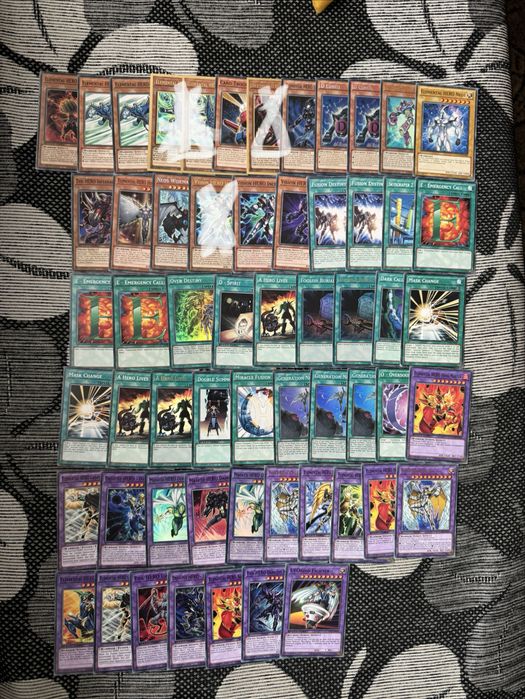 продавам Yu-Gi-Oh hero support + performapal deck с bluk