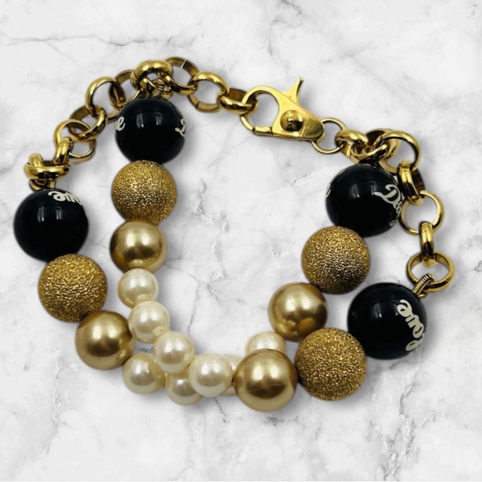 DOLCE & GABBANA lined bracelet White pearls Дамска гривна