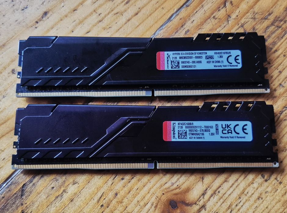 16GB RAM DDR4 3200MHz Kingston