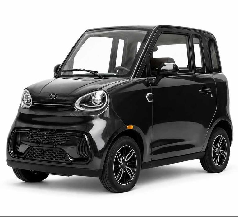 Mașină Electrică Fără Permis NIEVE Q-EN Neagra, Baterie LITHIUM 100Ah, 120 Km Autonomie, Motor 3100W, 2 Locuri, Viteză 25 Km/h