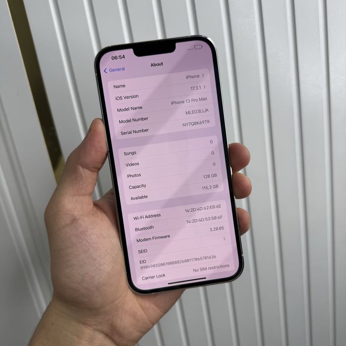 iPhone 13 ProMax 128Gb White Akk: 80% Radnoy