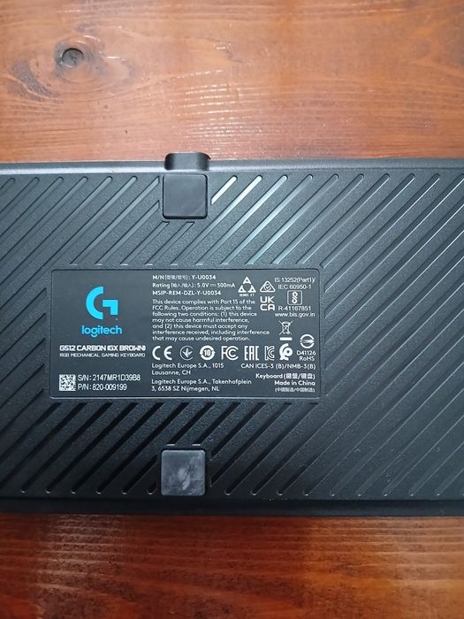 Tastatură mecanică Logitech G512 Carbon GX Brown