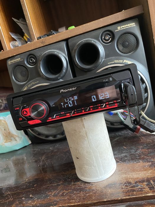 Pioneer mvh-s320bt -НОВ МОДЕЛ - BLUETOOTH, USB, Aux - авто радио cd сд