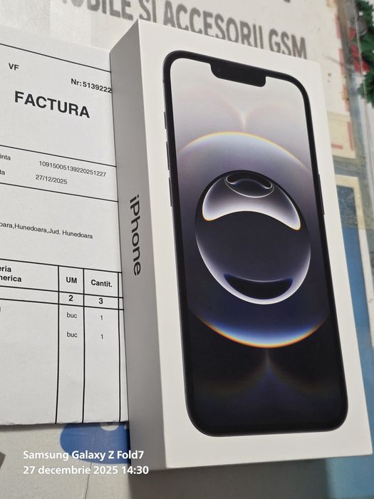 Apple iPhone 16e - 128 gb Black / Sigilat / Factura si Garantie