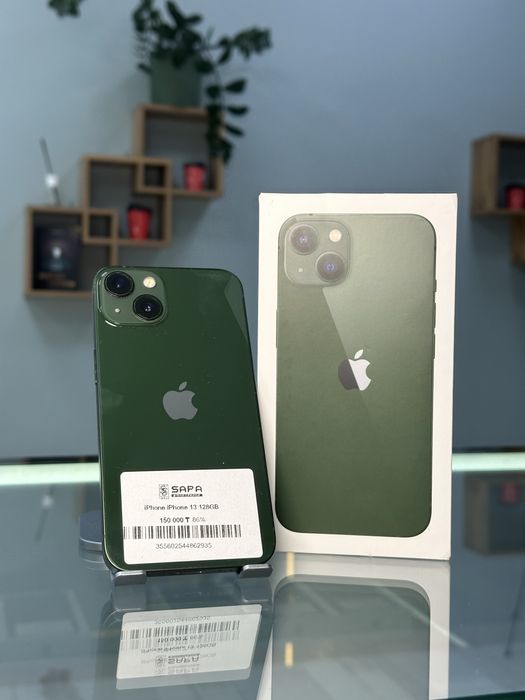 айфон 13 зеленый 86%